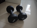 Keep哑铃男女健身家用彩色浸塑环保手铃亚铃肌肉训练墨灰色5kg*2 实拍图