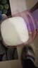 亚克力小凳子静音带万向轮儿童学步凳网红小椅子滑轮矮凳浴室凳 透明粉色 实拍图
