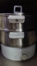 利仁（Liven）小钢人电火锅304不锈钢电煮锅分体式小电锅小型2-3人用3升小锅0涂层电蒸锅电热锅带蒸笼DHG-J368 实拍图