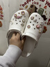 CROCS卡骆驰厚底云朵洞洞鞋|206750 白色-100 39(250mm) 实拍图