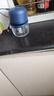 绞肉机小型打蒜器家用绞蒜切蒜器多功能辅食料理机电动蒜泥神器蒜蓉机自动切菜机压蒜器 蓝色-玻璃杯 0.26L 4页刀 实拍图