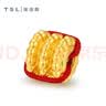 谢瑞麟（TSL）隔珠DIY黄金转运珠小串珠XR285-XR290 XR286-隔片珠（约0.2g） 实拍图