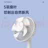 澳柯玛（AUCMA）澳柯玛米白电风扇桌面台式手持小风扇迷你充电usb小风扇宿舍办公室便携床头小台扇FSS-B303B 实拍图