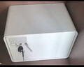得力（deli）保险柜 25年新款保险箱 家用电子密码保管箱 自动开门 20cm 雅白  实拍图