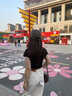 罗蒙（ROMON）韩系穿搭一整套女装夏装2026新款黑色短袖t恤宽松阔腿裤两件套 黑衣杏裤两件套 M 建议100斤以内 实拍图