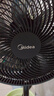 美的（Midea）【超级单品】七叶轻音立式电风扇家用柔风落地扇台式桌面小型风扇大风量节能摇头宿舍电扇 SAF30AB 实拍图