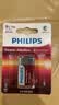 飞利浦（PHILIPS）碱性9V电池 方块电池1粒适用玩具/万用表/烟雾报警器/麦克风/遥控器/话筒等电池6LR61商超同款 实拍图