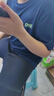 鸿星尔克（ERKE）童装男女童圆领短袖儿童夏季运动针织衫T恤蓝黑色165 实拍图