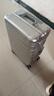 小米行李箱20英寸铝镁合金拉杆箱金属旅行箱高端商务密码箱银色 实拍图