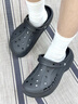 CROCS卡骆驰洞洞鞋贝雅洞洞鞋轻便运动鞋耐磨一脚蹬拖鞋休闲鞋|10126 黑色-001 36 /37(220mm) 实拍图