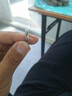 周六福（ZLF）PT950铂金戒指男款亮面电黑简约指环节日 19号-11.38g 晒单实拍图
