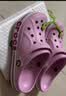 CROCS卡骆驰贝雅卡骆班儿童洞洞鞋沙滩凉鞋男童女童拖鞋/207018/207019 芭蕾粉/糖果粉-6TG 25 (150mm) 实拍图