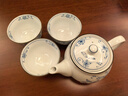 陶趣居 日本进口线唐草小蓝芽茶杯日式汤吞寿司杯陶瓷小杯泡茶杯子茶具 线唐草 茶杯 单个 200ml1只 实拍图