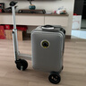 爱尔威（Airwheel）电动行李箱可骑行智能拉杆箱可坐可代步20英寸登机箱 青春版—银 实拍图