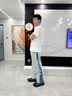 闳风港风高街潮流抽绳束脚裤子男生春秋款宽松直筒夏季2026运动休闲裤 灰色 L (建议105-130斤) 实拍图