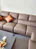 天地红·家具【已售2W+】欧式真皮乌金木沙发新中式现代客厅别墅实木大小户型 【2.43米】三人位 进口头层牛皮+非洲加蓬乌金木 实拍图