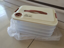 京东京造 饺子冰箱收纳盒 食品接触级包水饺馄饨冷冻收纳盒 （四层一盖） 实拍图