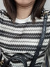 香影流苏条纹黑色t恤女短袖2026夏装新款宽松休闲风正肩圆领上衣 黑色 S 155/80A/85-95斤 实拍图