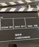 早行客 电影场记板 导演打板开拍板磁铁打板30*24cm黑白条纹中英文黑色底板场景板打板器标记板 送水性笔 晒单实拍图