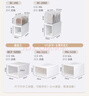 爱丽思（IRIS）【买3免1】爱丽思收纳箱整理箱塑料抽屉式收纳箱储物箱衣服收纳盒 37L BC-450 白色*限量补贴款 实拍图