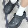 卡骆驰（CROCS）贝雅卡骆班洞洞鞋轻便耐磨一脚蹬休闲鞋女鞋时尚沙滩鞋|205089 黑色/白色-066 43 (270mm) 实拍图