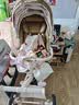 playkids普洛可天使遛娃遛娃神器推车婴儿车可折叠可坐可躺高景观婴儿车 （气垫头枕+40cm座舱）高配版-金砂晨雾 实拍图