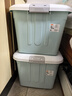 禧天龙家用收纳箱加厚衣物储物箱塑料箱大容量玩具整理箱 60L蓝色1个装 实拍图