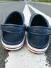 卡骆驰（CROCS）贝雅卡骆班洞洞鞋轻便耐磨一脚蹬休闲鞋女鞋时尚沙滩鞋|205089 白/深蓝-126 39 (240mm) 实拍图