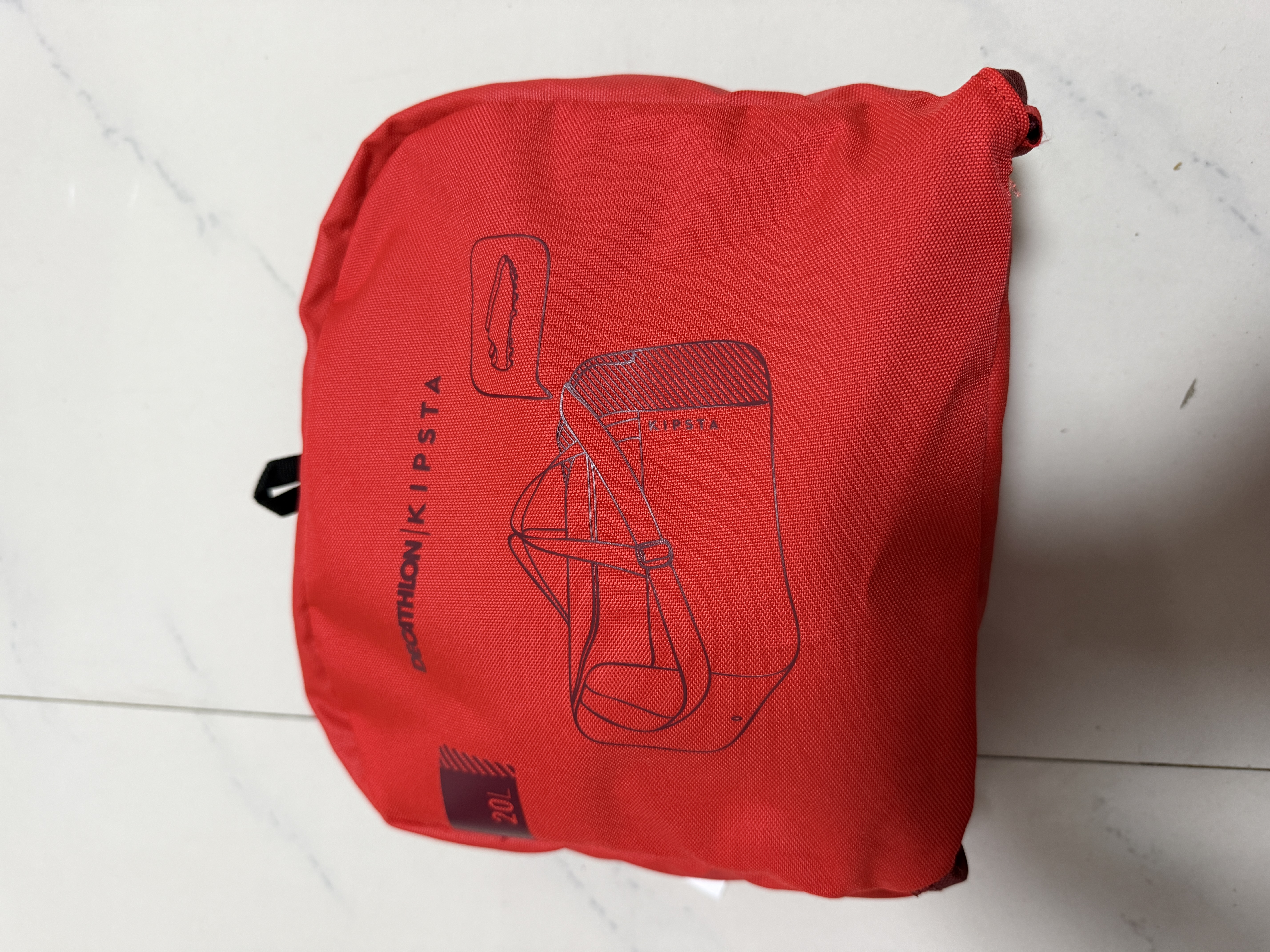 迪卡侬（DECATHLON）足球单肩包健身包运动背包返回绿茵场IVO2-NEW 20L酒红色 实拍图