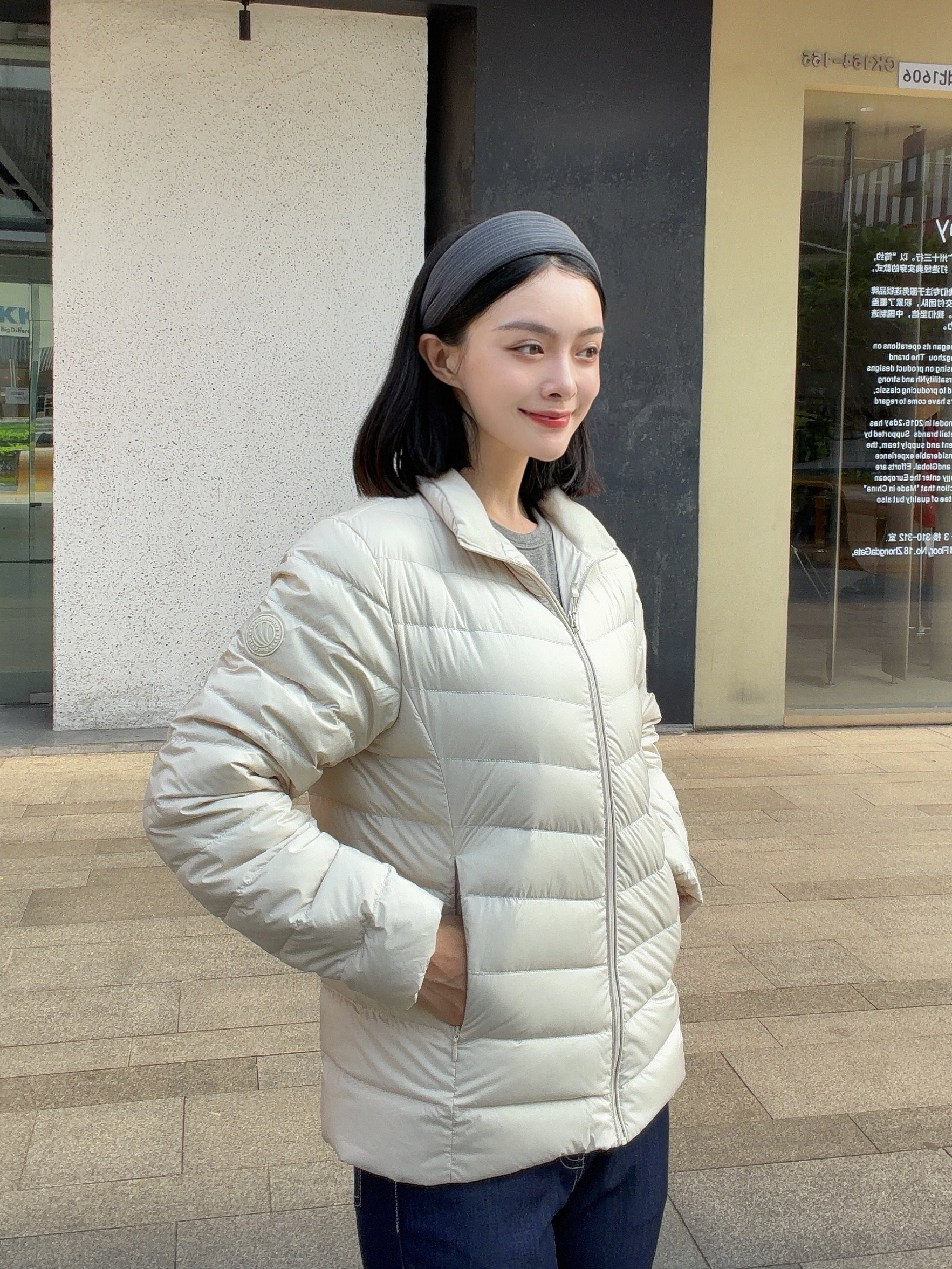 波司登（BOSIDENG）26秋季新款女士轻薄羽绒服短款立领排骨条百搭外套B260135006 【店长推荐】秘釉色-三防面料 S 160/84A 体重约100-110斤 实拍图