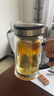 希诺双层玻璃杯带把手高档泡茶杯子男家用办公透明水杯XN-9005 420mL 实拍图