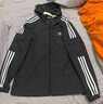 adidas经典三条纹运动连帽夹克外套男女春季阿迪达斯三叶草   黑色   L 实拍图