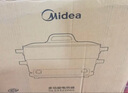 美的（Midea）电火锅钛陶0氟多功能锅不锈钢蒸锅鸳鸯火锅专用锅超薄速沸多功能一体电锅煎烤料理锅DLS332266S 实拍图
