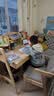 竹音全实木书桌学生学习桌北欧简约书房电脑桌家用书桌书架组合写字桌 原木色【进口实木不贴皮】可调高度 1米实木桌+北欧椅 实拍图