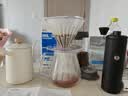 泰摩 冰瞳手冲咖啡滤杯 V60通用咖啡过滤器 滴滤咖啡过滤杯 标准版02号透明滤杯+分享壶600ml 实拍图