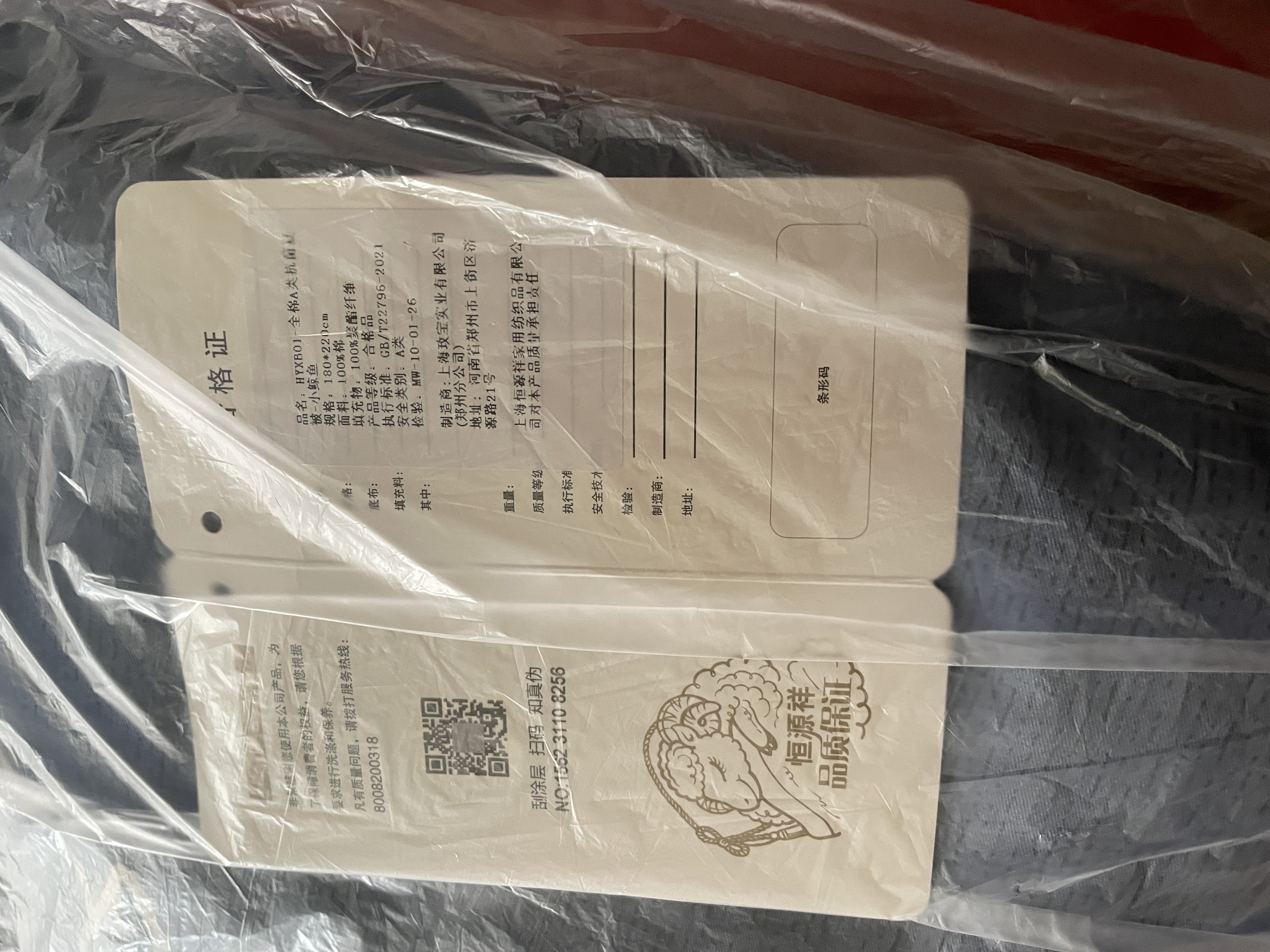 恒源祥100%全棉被子A类抗菌纯棉夏凉被空调被夏季被芯180*200cm可水洗 实拍图