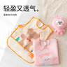 贝瑞加（Babyprints）围兜3-6岁儿童罩衣中大童吃饭宝宝围嘴防溅水油反穿2件 萌兔旅行 实拍图