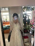 舒芳蝶（shufangdie）蕾丝碎花吊带裙2026新款夏季法式初恋惊艳仙女连衣裙开衫两件套装 杏色吊带裙+开衫两件套 M 实拍图