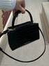 CHARLES&KEITH鳄鱼纹凯莉包手提斜挎婚包包女包生日母亲节礼物CK2-50270880-1 Black黑色 S 实拍图
