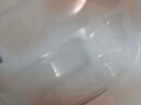 加厚透明塑料盆洗菜盆家用宝宝成人洗衣洗脚沐浴盆小盆子洗脸盆 白色 大号（直径30cm） 实拍图