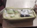 语季 熊猫胖达三角笔袋 双层透明前袋 小学生文具袋 卡通动漫 女孩 涤纶材质 拉链闭合 开学必备 高颜值 网红爆款 日系可爱风 实拍图