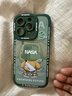 奶小鸭 适用苹果14pro手机壳 iphone14pro保护套镜头全包硅胶防摔超薄创意卡通简约软壳男女款 苍岭绿 实拍图