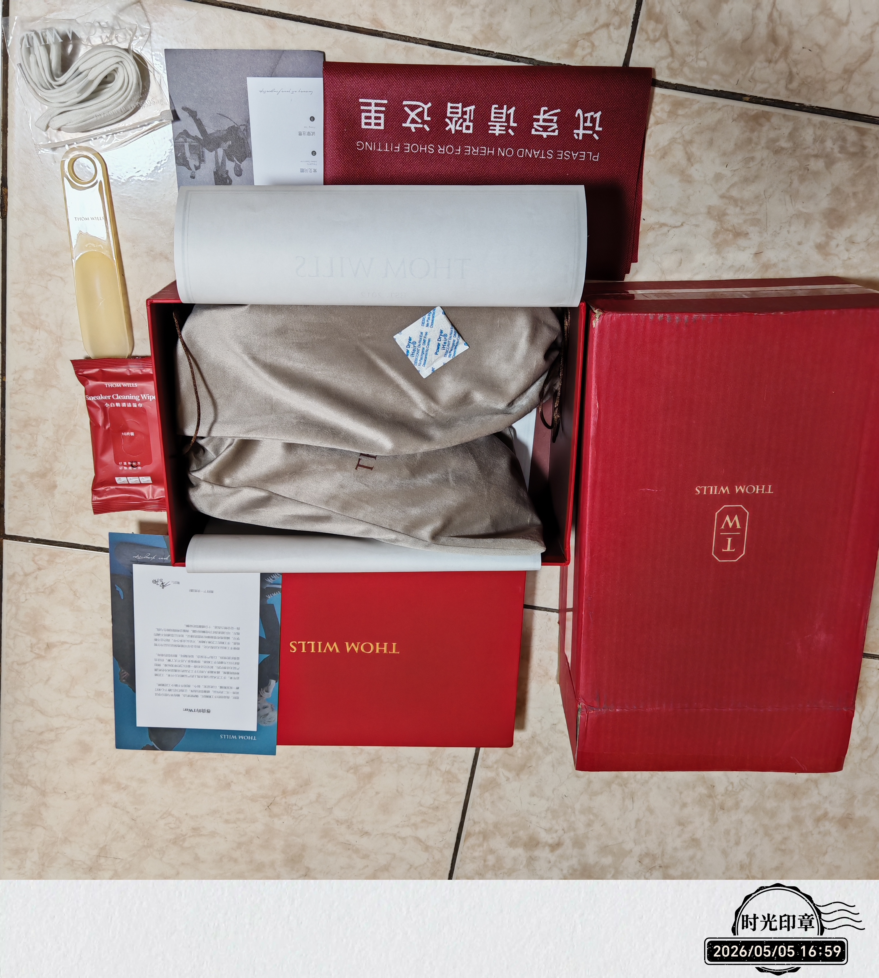 THOM WILLS真皮小白鞋男士春季休闲板鞋商务透气百搭正装鞋真皮牛皮七夕礼物 白色G014-1 （需比运动鞋选小一码购买） 43 /8.5码 实拍图