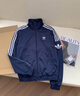 adidas宽松日常舒适运动夹克外套男女春季新款阿迪达斯官方三叶草   深靛蓝（推荐选大一码)   2XL 实拍图