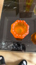 星光缘酥油灯蜡烛烛台灯座琉璃佛前供灯长明灯灯架灯盏供具烛台琥珀色高6厘米一对  实拍图