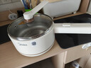 美的（Midea）电煮锅 小电锅 不锈钢0涂层电热锅 宿舍小锅多功能锅 1.6L学生寝室一体泡面小火锅XZC2017G 配蒸笼 实拍图