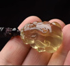 李居明黄水晶貔貅吊坠男款女项链玉石皮丘财运情侣霸王貔恘挂件玉坠玉佩 实拍图