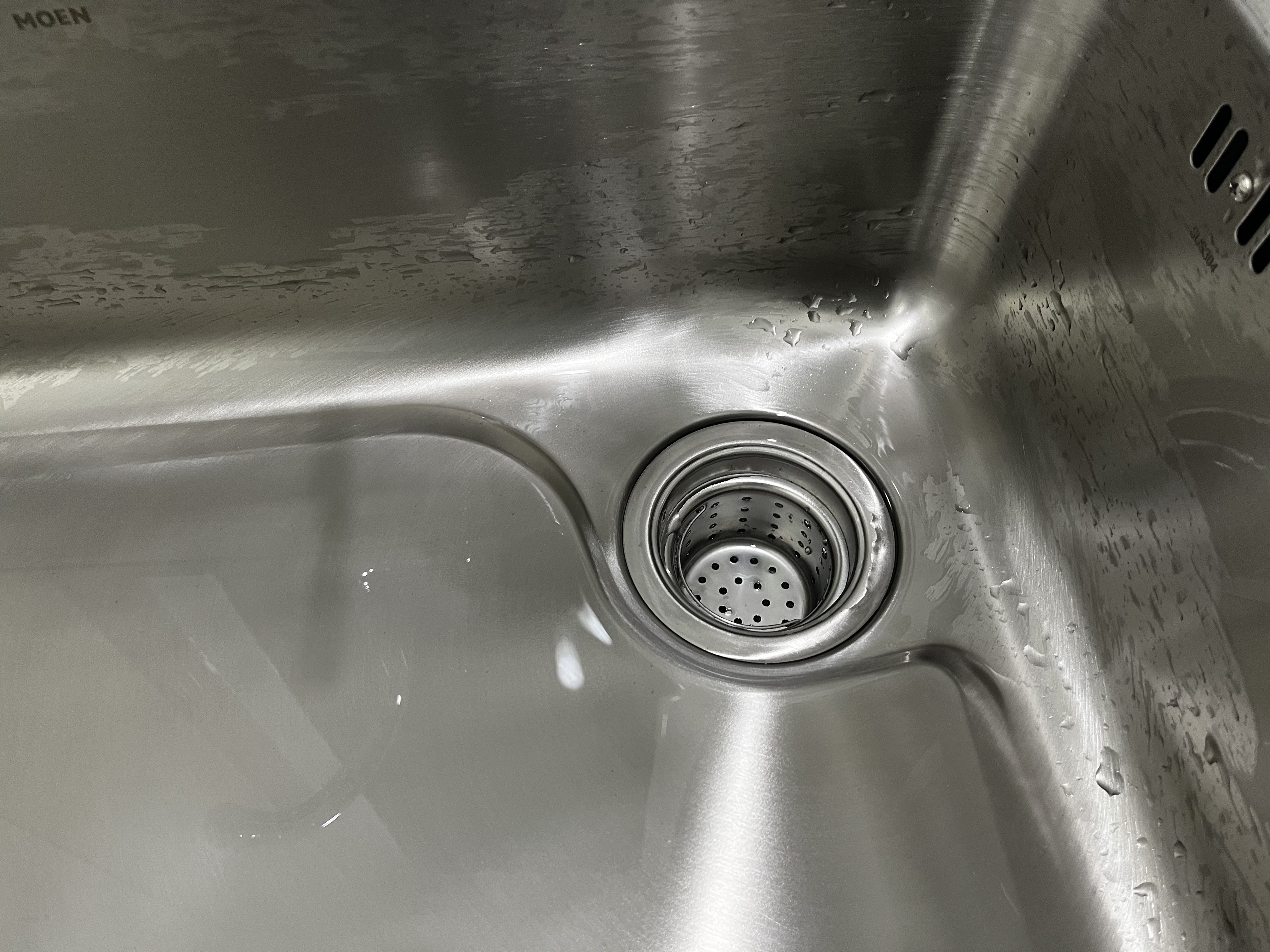 摩恩（MOEN）304不锈钢厨房水槽洗菜盆拉丝防腐一体拉伸大单槽SK42511C01套装 实拍图