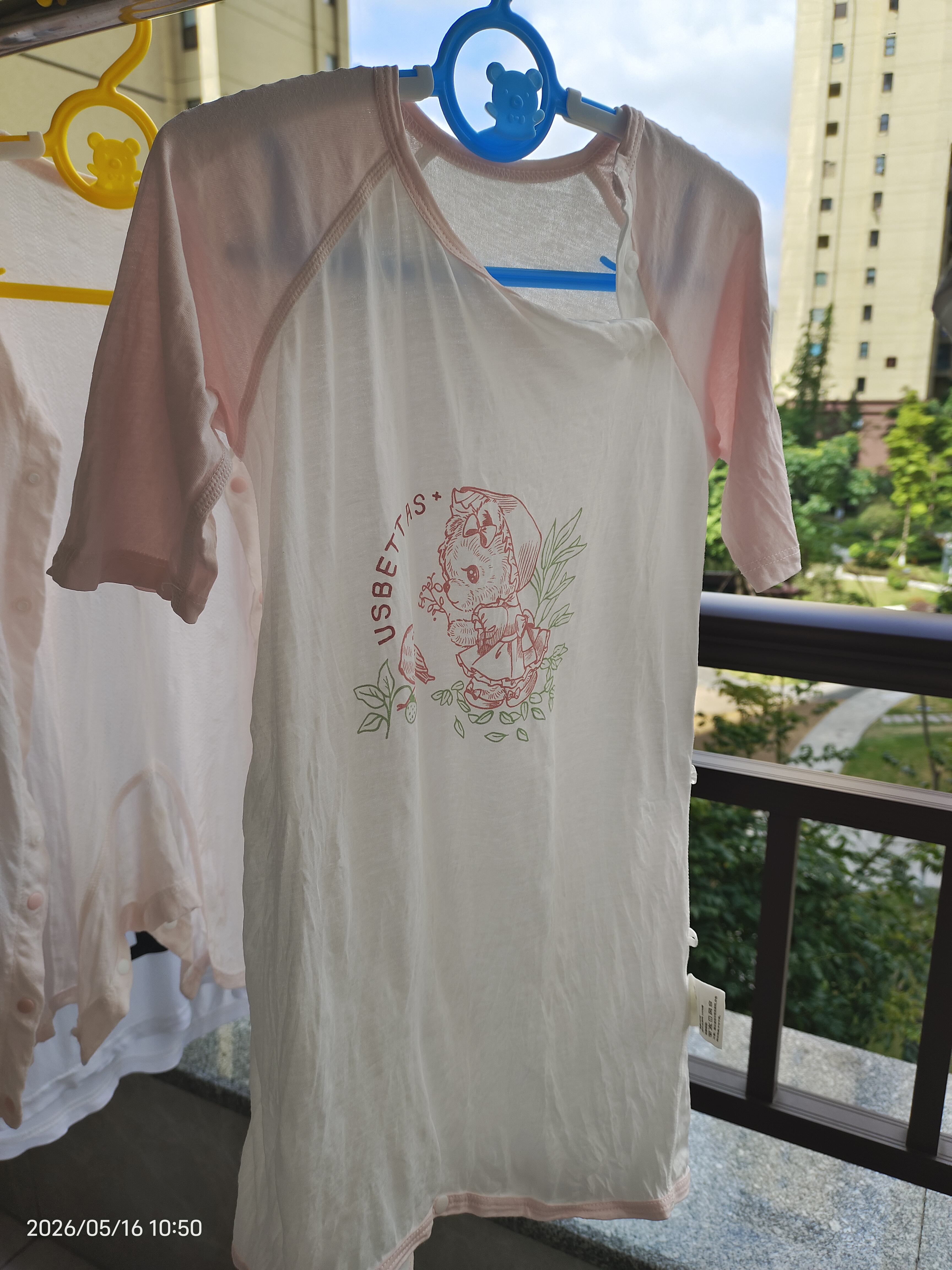 贝肽斯宝宝衣服春夏季薄款纯棉婴儿睡衣防踢被家居空调儿童睡裙连体衣 实拍图