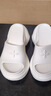 SMFKWAVE高跟运动拖鞋SL002B1厚底增高时髦一字拖9.5cm 奶白色 SL002W1 经典款 37 实拍图